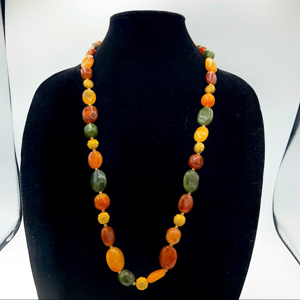 70s vibes fruit salad beaded necklace